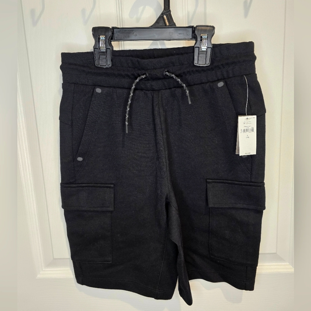 Boys Gap Fit Athletic Black Cargo Shorts